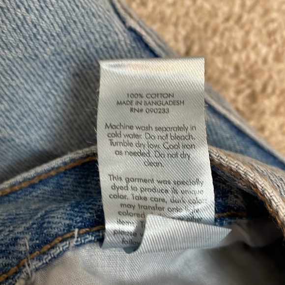 Pacsun Women’s Denim Shorts Size 27 Medium Wash 100% Cotton Distressed High Rise - Picture 12 of 13